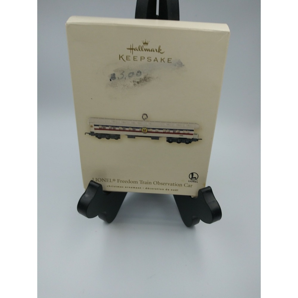 Hallmark QXI2017 Lionel Freedom Train Observation Car Ornament‎